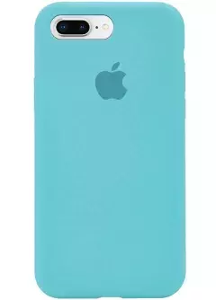 Чехол Silicone Case Full Protective (AA) для Apple iPhone 8 plus || Apple iPhone 7 plus, Бирюзовый / Marine Green