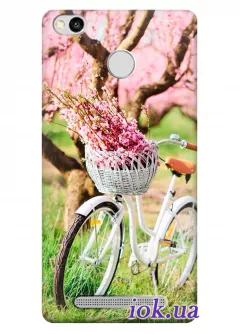 Чехол для Xiaomi Redmi 3S - Весенний велосипед
