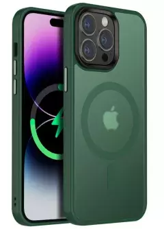 TPU+PC чехол Metal Buttons with MagSafe Colorful для Apple iPhone 13 Pro (6.1")