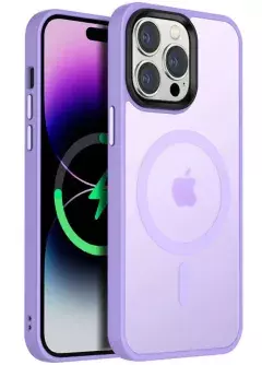 TPU+PC чехол Metal Buttons with MagSafe Colorful для Apple iPhone 13 Pro (6.1")