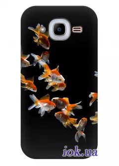Чехол для Galaxy J2 2016 - Золотые рыбки