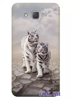 Чехол для Galaxy J2 - Бенгальские тигры