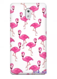 Чехол для Nokia 3 - Фламинго
