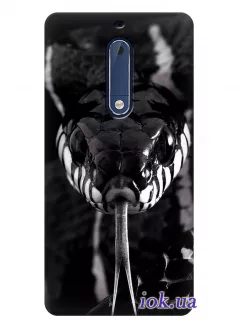 Чехол для Nokia 5 - Чёрная змея