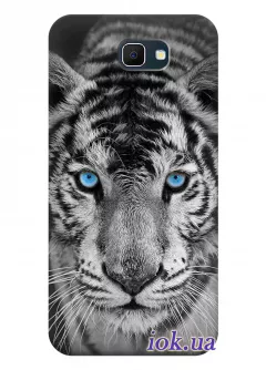 Чехол для Galaxy J5 Prime - Голубоглазый тигр