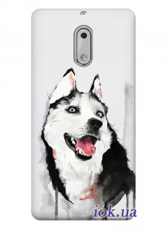 Чехол для Nokia 6 - Весёлая собака