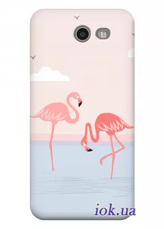 Чехол для Galaxy J3 Emerge - Flamingo