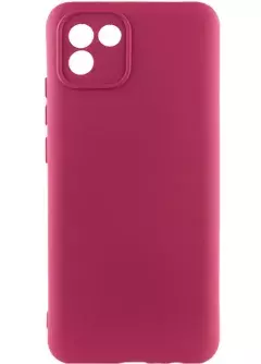 Чехол Silicone Cover Lakshmi Full Camera (A) для Samsung Galaxy A03, Бордовый / Marsala