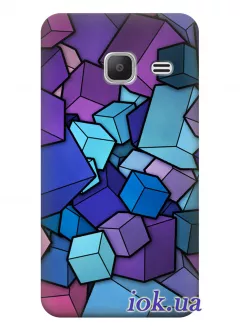Чехол для Galaxy J1 Mini - Кубический мир