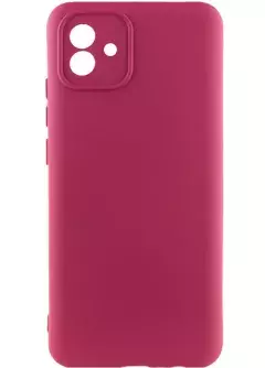 Чехол Silicone Cover Lakshmi Full Camera (A) для Samsung Galaxy A04, Бордовый / Marsala