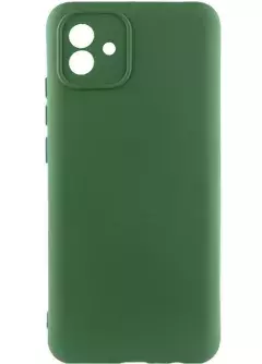 Чехол Silicone Cover Lakshmi Full Camera (A) для Samsung Galaxy A04, Зеленый / Dark green