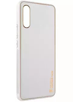 Кожаный чехол Xshield для Samsung Galaxy A30s, Белый / White