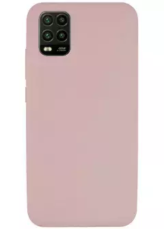 Чехол Silicone Cover Full without Logo (A) для Xiaomi Mi 10 Lite, Розовый / Pink Sand
