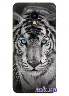 Чехол для Meizu M5c - Голубоглазый тигр