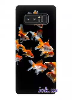 Чехол для Galaxy Note 8 - Золотые рыбки