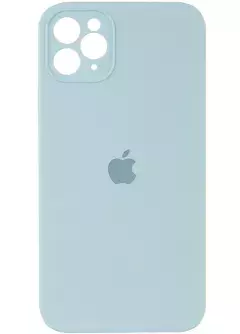 Чехол Silicone Case Square Full Camera Protective (AA) для Apple iPhone 11 Pro Max (6.5"), Бирюзовый / Light Turquoise
