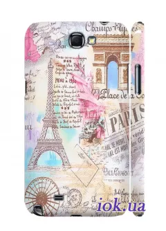 Чехол для Galaxy Note 2 - Париж