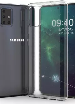 TPU чехол Epic Transparent 1,0mm для Samsung Galaxy A71, Бесцветный (прозрачный)
