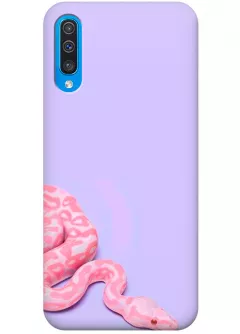 Чехол для Galaxy A50 - Розовая змея