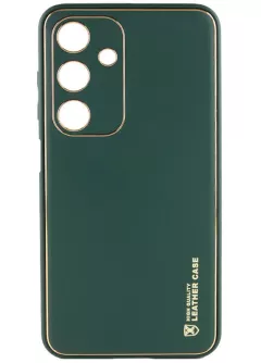 Кожаный чехол Xshield для Samsung Galaxy A15 4G/5G, Зеленый / Army green