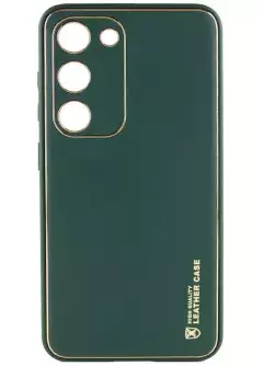 Кожаный чехол Xshield для Samsung Galaxy S24, Зеленый / Army Green