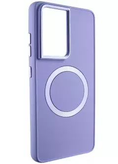 TPU чехол Bonbon Metal Style with MagSafe для Samsung Galaxy S21 Ultra, Сиреневый / Dasheen