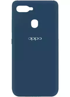 Чехол Silicone Cover My Color Full Protective (A) для Oppo A12 || OPPO AX5s / A5s / A7 / AX7, Синий / Navy blue