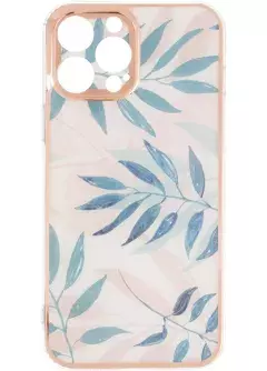 Gelius Leaf Case iPhone 13 Pro Max Pink Grass