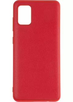 Чехол Leather Case для Samsung A315 (A31) Red