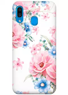 Чехол для Galaxy A30 - Нежные цветы