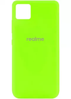 Чехол Silicone Cover My Color Full Protective (A) для Realme C11, Салатовый / Neon green