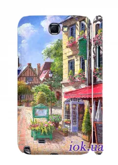 Чехол для Galaxy Note 2 - Красочный городок