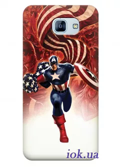 Чехол для Galaxy A8 2016 - Captain America