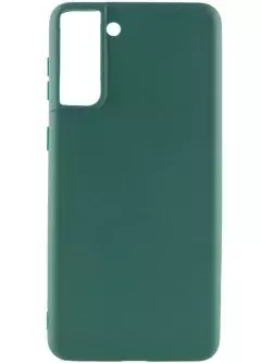 Силиконовый чехол Candy для Samsung Galaxy S21+, Зеленый / Forest green