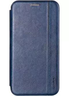 Book Cover Leather Gelius for Huawei P40 Lite E Blue
