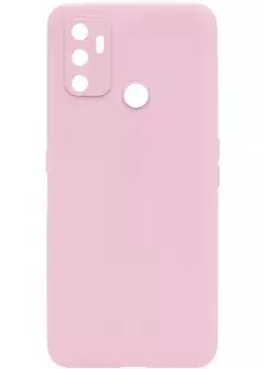 Силиконовый чехол Candy Full Camera для Oppo A53 / A32 / A33, Розовый / Pink Sand