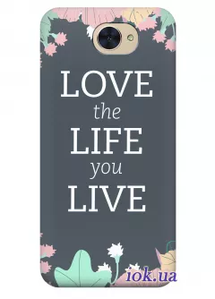 Чехол для Huawei Y7 - Love the life you live