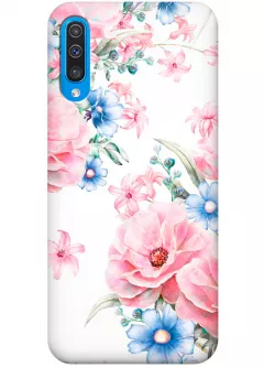 Чехол для Galaxy A50 - Нежные цветы
