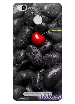 Чехол для Xiaomi Redmi 3 Pro - Вишня на камнях