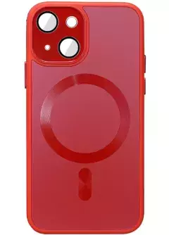 Чехол TPU+Glass Sapphire Midnight with MagSafe для Apple iPhone 15 Plus (6.7"), Красный / Red