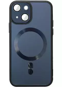 Чехол TPU+Glass Sapphire Midnight with MagSafe для Apple iPhone 15 Plus (6.7"), Черный / Black