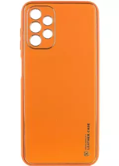 Кожаный чехол Xshield для Samsung Galaxy A13 4G, Оранжевый / Apricot