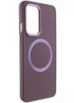 TPU чехол Bonbon Metal Style with MagSafe для OnePlus 9 Pro, Бордовый / Plum