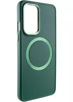 TPU чехол Bonbon Metal Style with MagSafe для OnePlus 9 Pro, Зеленый / Army Green