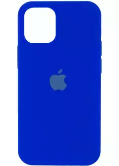 Уценка Чехол Silicone Case Full Protective (AA) для Apple iPhone 12 Pro (6.1") || Apple iPhone 12, Вскрытая упаковка / Синий / Shiny blue