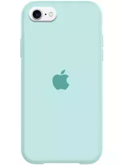 Уценка Чехол Silicone Case Full Protective (AA) для Apple iPhone SE (2020), Вскрытая упаковка / Бирюзовый / Turquoise