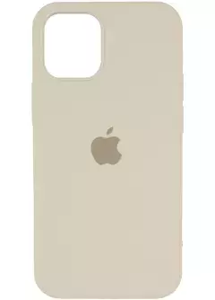 Уценка Чехол Silicone Case Full Protective (AA) для Apple iPhone 12 Pro Max (6.7"), Вскрытая упаковка / Бежевый  / Antigue White