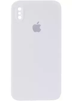 Чехол Silicone Case Square Full Camera Protective (AA) для Apple iPhone XS Max (6.5"), Белый / White