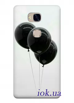 Чехол для Huawei Honor 5X -Чёрные шарики