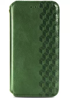 Кожаный чехол книжка GETMAN Cubic (PU) для ZTE Blade A31, Зеленый